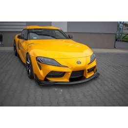 Накладка сплиттер на передний бампер на Toyota Supra V